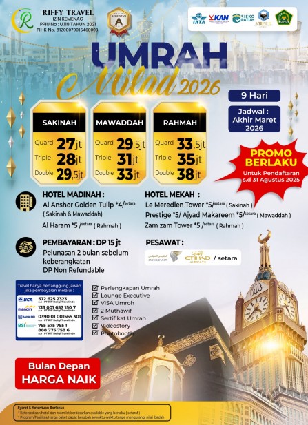 UMRAH MILAD MAWADDAH (30 MARET 2026)